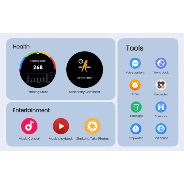 MIBRO smartwatch Lite 3 με 2x λουράκια, heart rate, 1.3" AMOLED, 2 ATM, γκρι/καφέ