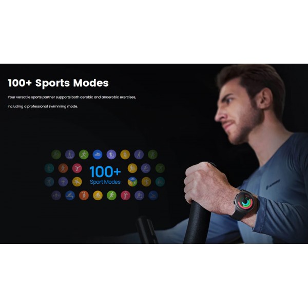 MIBRO smartwatch Lite 3 με 2x λουράκια, heart rate, 1.3" AMOLED, 2 ATM, γκρι/καφέ