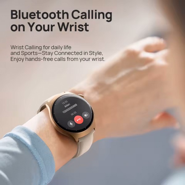 MIBRO smartwatch Lite 3 με 2x λουράκια, heart rate, 1.3" AMOLED, 2 ATM, γκρι/καφέ