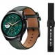 MIBRO smartwatch Lite 3 Pro με 2x λουράκια, heart rate, 1.32" AMOLED, GPS, 5 ATM, μαύρο/πράσινο