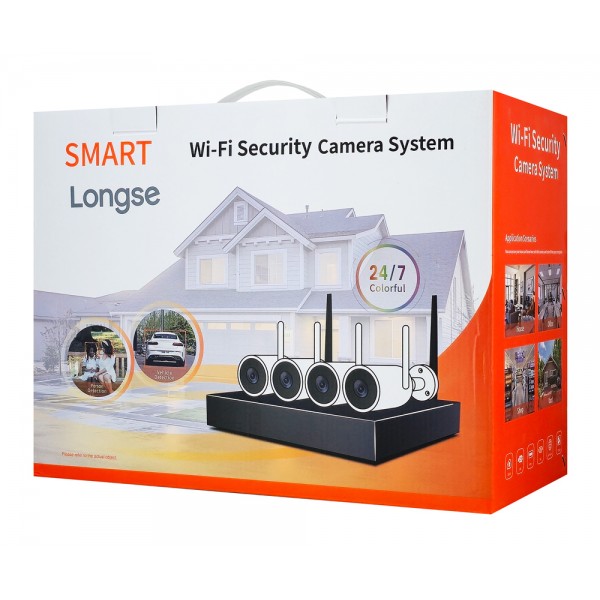 LONGSE NVR καταγραφικό με 4 κάμερες LW5MC84B1, WiFi, 5MP, 8 κανάλια