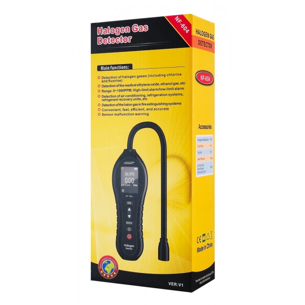 NOYAFA ανιχνευτής διαρροής ψυκτικού υγρού NF-604, CFCS/HCFC/HFCS