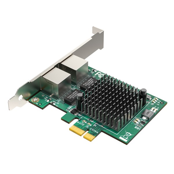 EDUP κάρτα επέκτασης δικτύου PCIe σε 2x RJ45 EP-9613, 1000Mbps