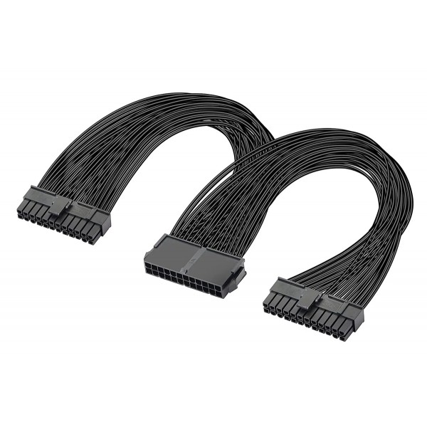 POWERTECH καλώδιο μητρικής 24pin σε 2x 24pin CAB-W052, 0.25m - Εσωτερικά PC