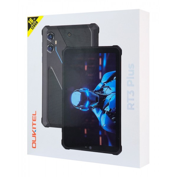 OUKITEL tablet RT3 Plus, 8", 4/128GB, 4G, 11000mAh, IP68/IP69K, μαύρο