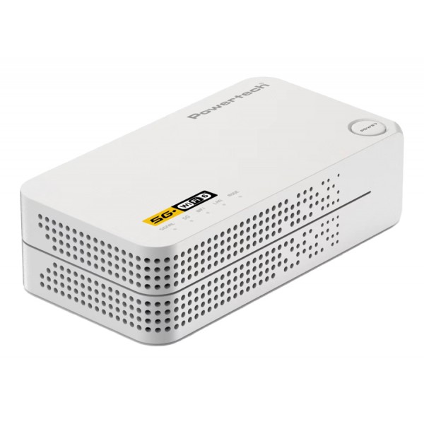 POWERTECH 5G mobile router PT-1511, WiFi 6, AX1800 dual band, 4000mAh - Modem - Router