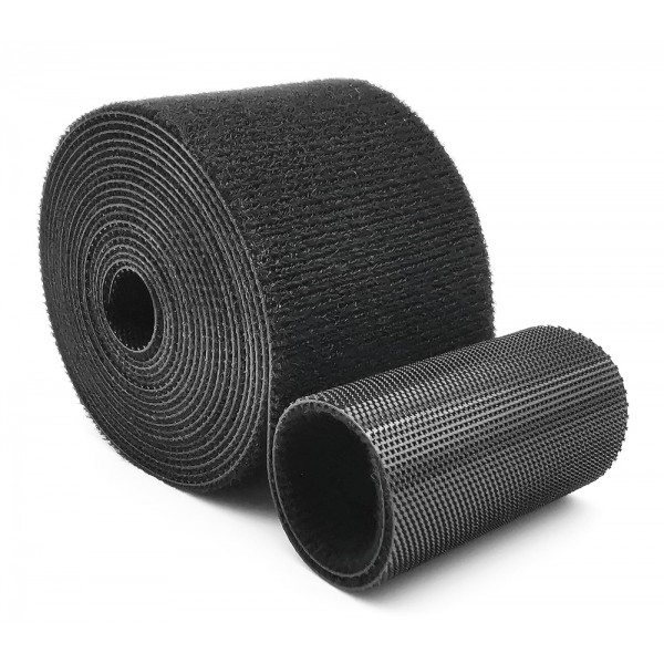 POWERTECH ταινία τύπου velcro TIES-080, 48mm, 5m, μαύρη - Τακτοποίηση Καλωδίων