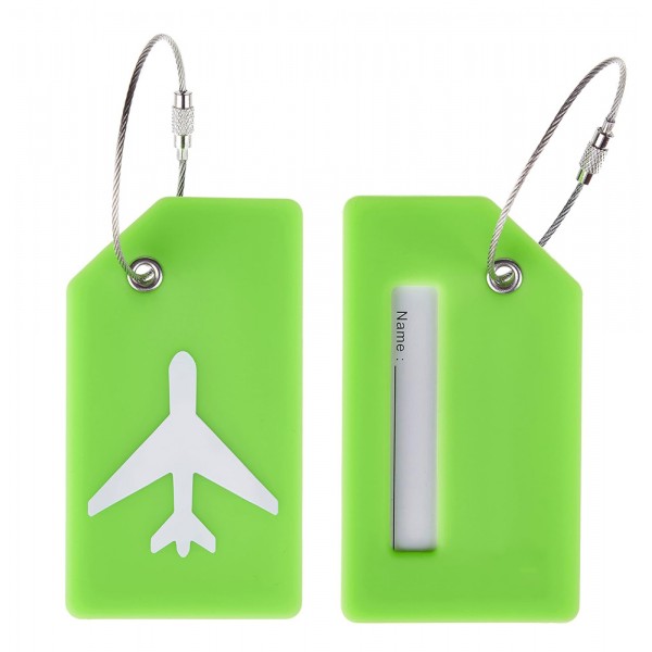 HOME USE ετικέτα βαλίτσας HUH-0246, 9.2x0.7x5.2cm, πράσινη - Τσάντες - Πορτοφόλια