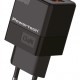 POWERTECH φορτιστής τοίχου PT-1499 με οθόνη, USB/USB-C, 35W, GaN, μαύρος