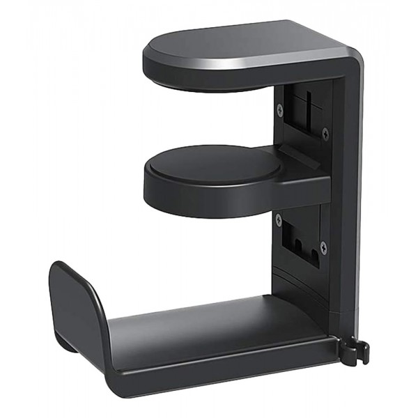 POWERTECH βάση ακουστικών γραφείου PT-1495, περιστρεφόμενη, μαύρη - Σύγκριση Προϊόντων