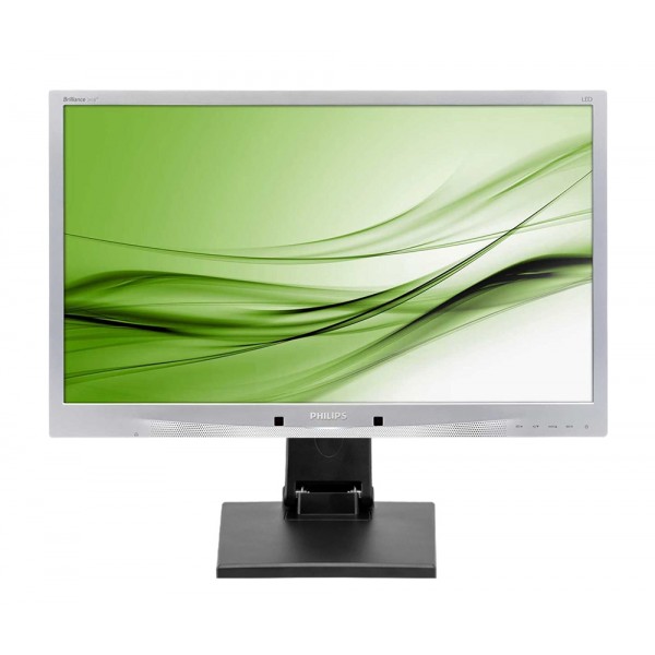 PHILIPS used οθόνη 241B4 LED, 24" 1920x1080 VGA/DVI/DisplayPort, με universal stand, Grade A - Νέα & Ref PC