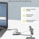 GOOBAY USB hub 76563, 4x θυρών, USB 3.2, 5Gbps, USB-C σύνδεση, γκρι