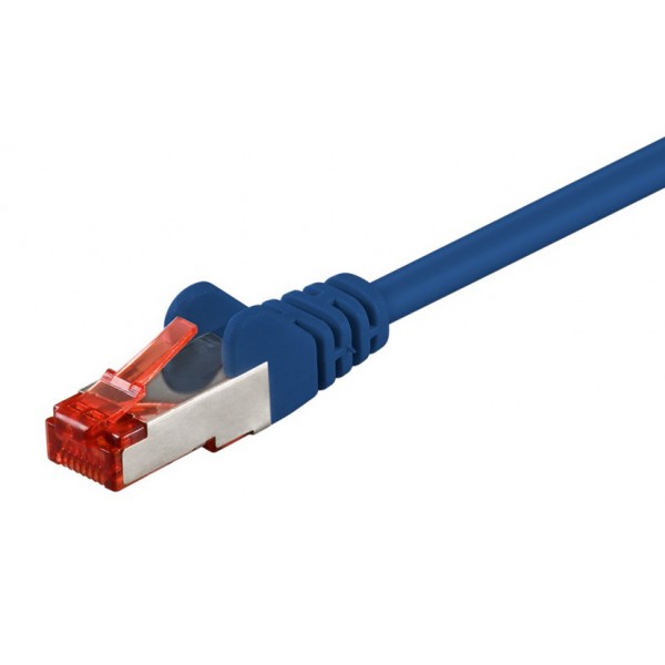GOOBAY καλώδιο δικτύου 92452, CAT 6 S/FTP, copper, 250MHz, 0.15m, μπλε - GOOBAY