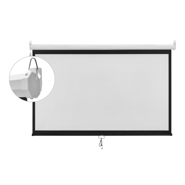 BRATECK οθόνη προβολής projector τοίχου/οροφής ESBA100, 221x124cm, 16:9/100", πτυσσόμενη - Σύγκριση Προϊόντων