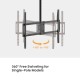 BRATECK βάση τηλεόρασης οροφής PLB-CE1568XL, 50-100", έως 80kg, heavy duty