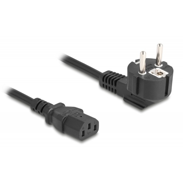 DELOCK καλώδιο τροφοδοσίας 81326, 3x 0.75mm², 2m, μαύρο - Σύγκριση Προϊόντων