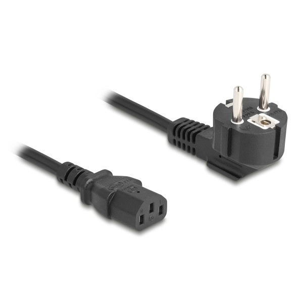 DELOCK καλώδιο τροφοδοσίας 81298, 3x 1.00mm², 1m, μαύρο - Σύγκριση Προϊόντων