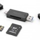 DELOCK card reader 91020 για SD & micro SD, USB/USB-C σύνδεση, 5Gbps, μαύρο