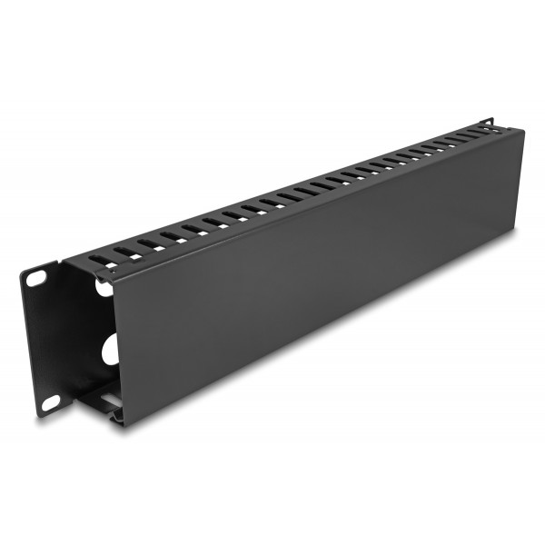 DELOCK cable management 81559 για rack 19"/2U, μεταλλικό, μαύρο - Καμπίνες - Rack