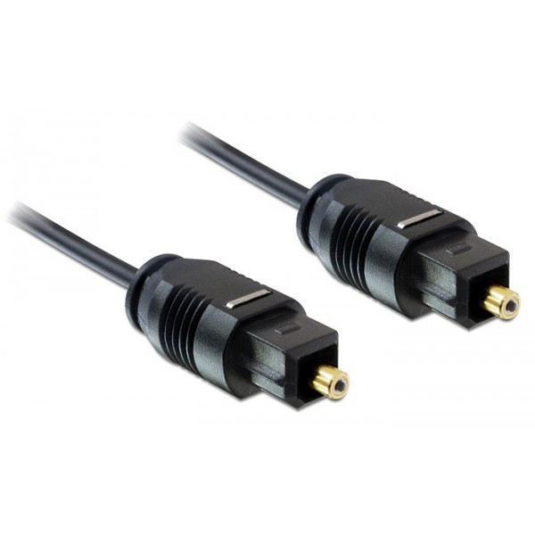 DELOCK καλώδιο ήχου Toslink 82880, gold plated, 2.2 mm, 2m, μαύρο - Ήχος