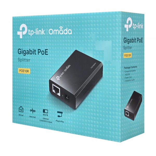 TP-LINK PoE splitter POE10R, 2x 10/100/1000Mbps