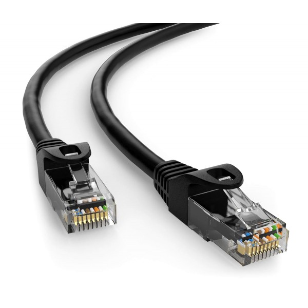 POWERTECH καλώδιο δικτύου CAB-N401, Cat 6 U/UTP, CCA, 250Hz, 0.25m, μαύρο - Powertech