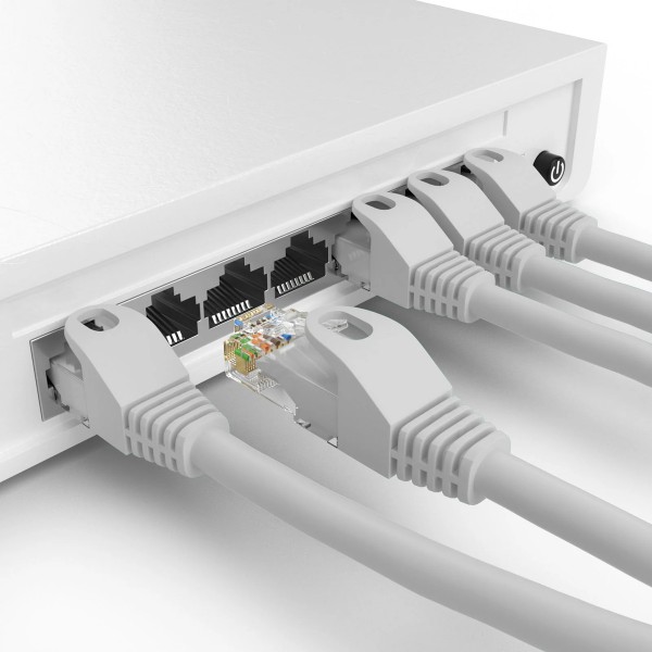 POWERTECH καλώδιο δικτύου CAB-N423, Cat 6 U/UTP, CCA, 250Hz, 30m, γκρι - Δίκτυο