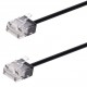 POWERTECH καλώδιο δικτύου CAB-N435, Cat 6A U/UTP, ultra slim, copper, 500MHz, 7.5m, μαύρο
