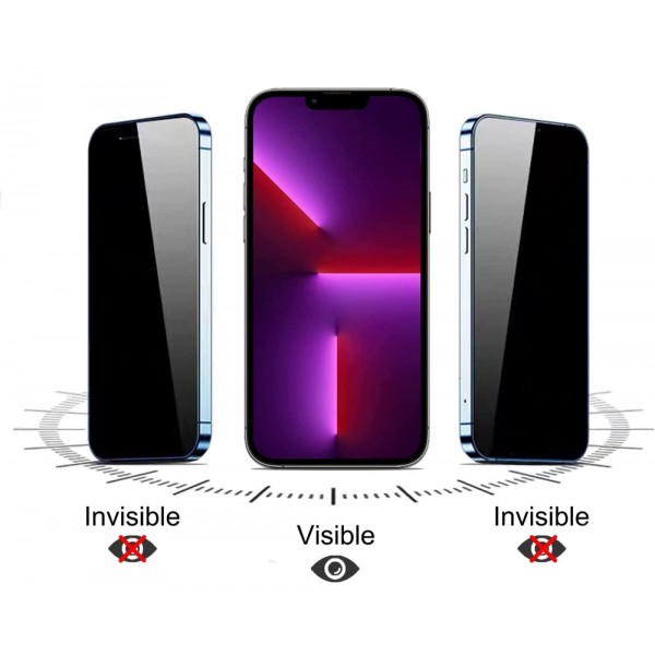 POWERTECH tempered glass Emery Private 5D TGC-0777 για iPhone 14 Plus, full glue - Tempered Glass