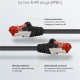 GOOBAY καλώδιο δικτύου 95584, CAT 6 S/FTP, copper, 250MHz, 1.5m, μαύρο