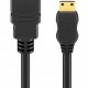 GOOBAY καλώδιο mini HDMI σε HDMI 74088 με Ethernet, 4K/60Hz, 10.2 Gbps, 5m, μαύρο