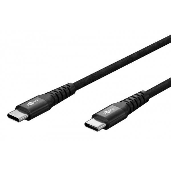 GOOBAY καλώδιο USB-C 73955, 60W, 480Mbps, 3m, μαύρο - USB-C (Type-C)
