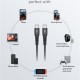 GOOBAY καλώδιο USB-C 73955, 60W, 480Mbps, 3m, μαύρο