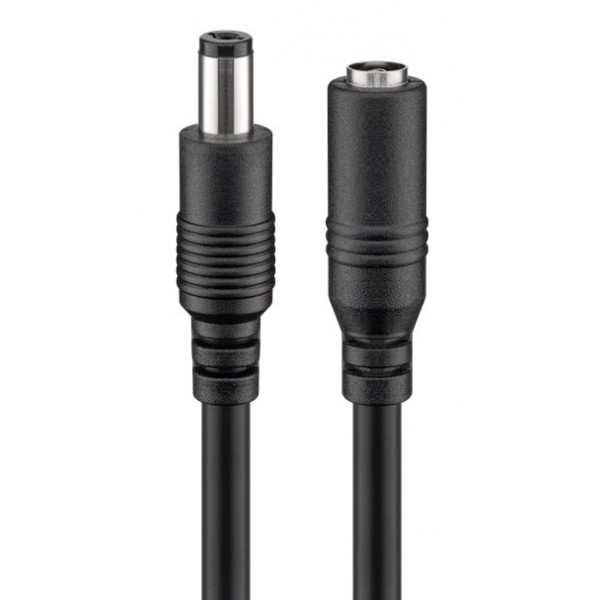 GOOBAY καλώδιο προέκτασης τροφοδοσίας 76635, 5.5x2.1mm, 1.5m, μαύρο
