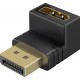 GOOBAY αντάπτορας DisplayPort 77129, 8K/144Hz, γωνιακός, μαύρος