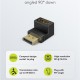 GOOBAY αντάπτορας DisplayPort 77130, 8K/144Hz, γωνιακός, μαύρος