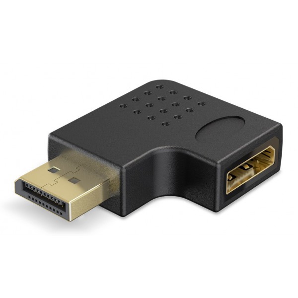 GOOBAY αντάπτορας DisplayPort 77131, 8K/144Hz, γωνιακός, μαύρος - Εικόνα