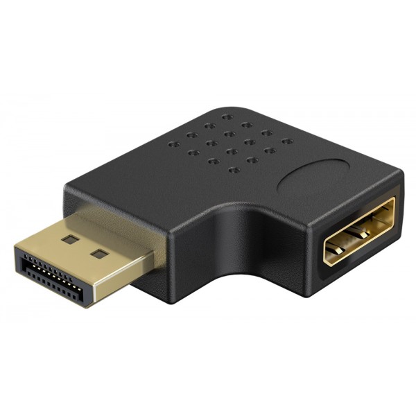 GOOBAY αντάπτορας DisplayPort 77132, 8K/144Hz, γωνιακός, μαύρος - Εικόνα