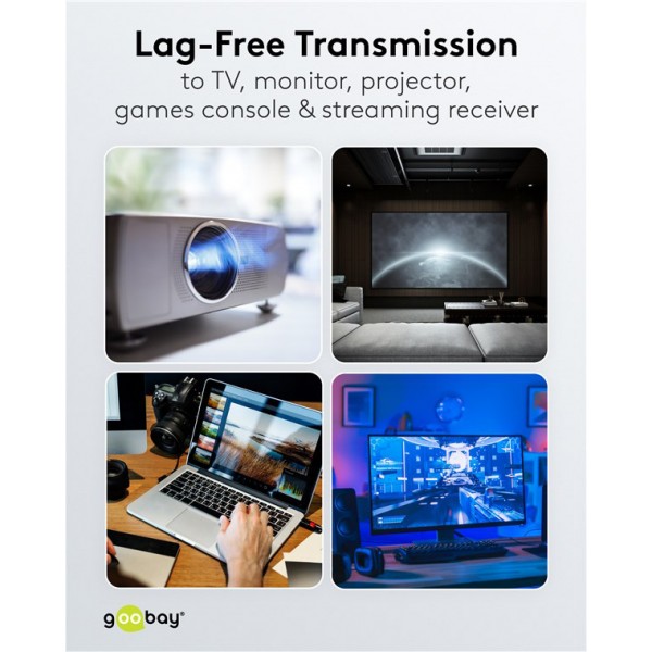 GOOBAY αντάπτορας DisplayPort 77132, 8K/144Hz, γωνιακός, μαύρος