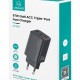 USAMS φορτιστής τοίχου CC265, USB & 2x USB-C, 67W, GaN, μαύρος