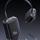 USAMS φορτιστής τοίχου CC296 με καλώδιο, USB & USB-C, 30W, μαύρος