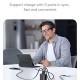 USAMS φορτιστής τοίχου CC296 με καλώδιο, USB & USB-C, 30W, μαύρος