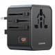 USAMS φορτιστής/αντάπτορας πρίζας CC309, USB & 2x USB-C, universal, 25W, μαύρος