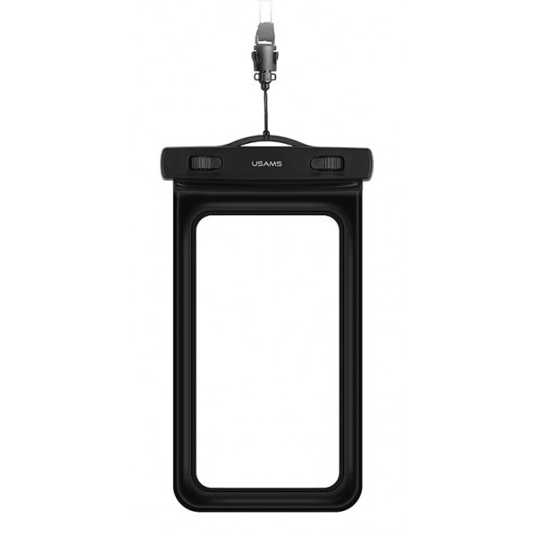 USAMS αδιάβροχη θήκη smartphone US-YD011, έως 7", IPX8, μαύρη - USAMS