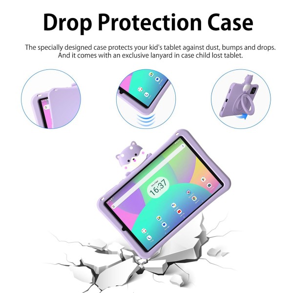DOOGEE tablet T20 Mini Kids, 8.4", 4/128GB, 4G, Android 13, 5060mAh, μωβ