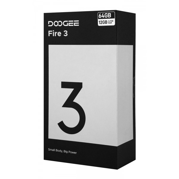 DOOGEE smartphone Fire 3, 5.5", 3/64GB, 8350mAh, IP68/IP69K/MIL-STD-810H, μαύρο