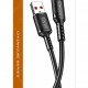 KAKUSIGA καλώδιο Lightning σε USB KSC-984, σιλικόνης, 3Α, 480Mbps, 1m, μαύρο