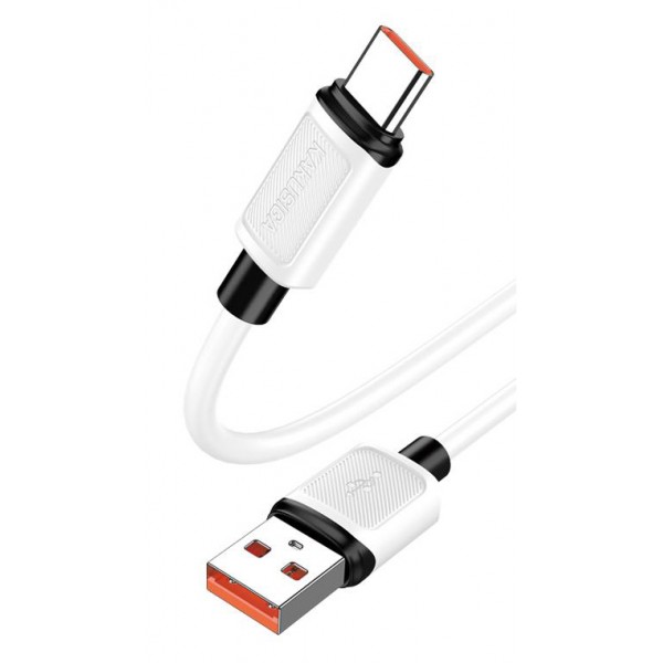 KAKUSIGA καλώδιο USB-C σε USB KSC-998, σιλικόνης, 5A, 480Mbps, 1m, λευκό - KAKUSIGA