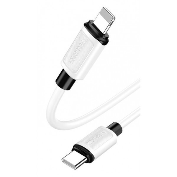 KAKUSIGA καλώδιο Lightning σε USB-C KSC-998, σιλικόνης, 30W, 480Mbps, 1m, λευκό - KAKUSIGA