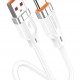 KAKUSIGA καλώδιο USB-C σε USB KSC-995, σιλικόνης, 5A, 480Mbps, 1m, λευκό